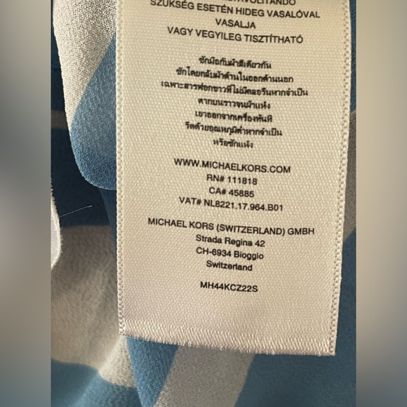 MICHAEL Michael Kors Women’s Striped Small Drawstring Tunic - Picture 10 of 12